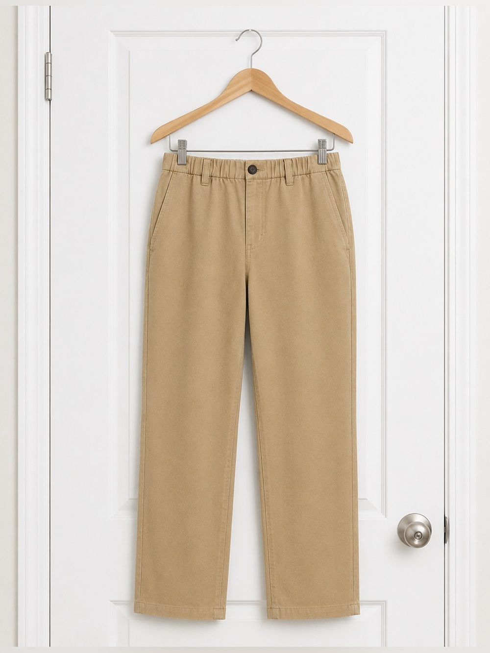 GAP Cropped Women's Easy Twill Pants - Khaki Sz L